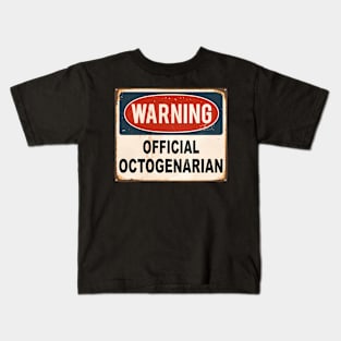 Eighty 8Oth Octogenarian T Kids T-Shirt